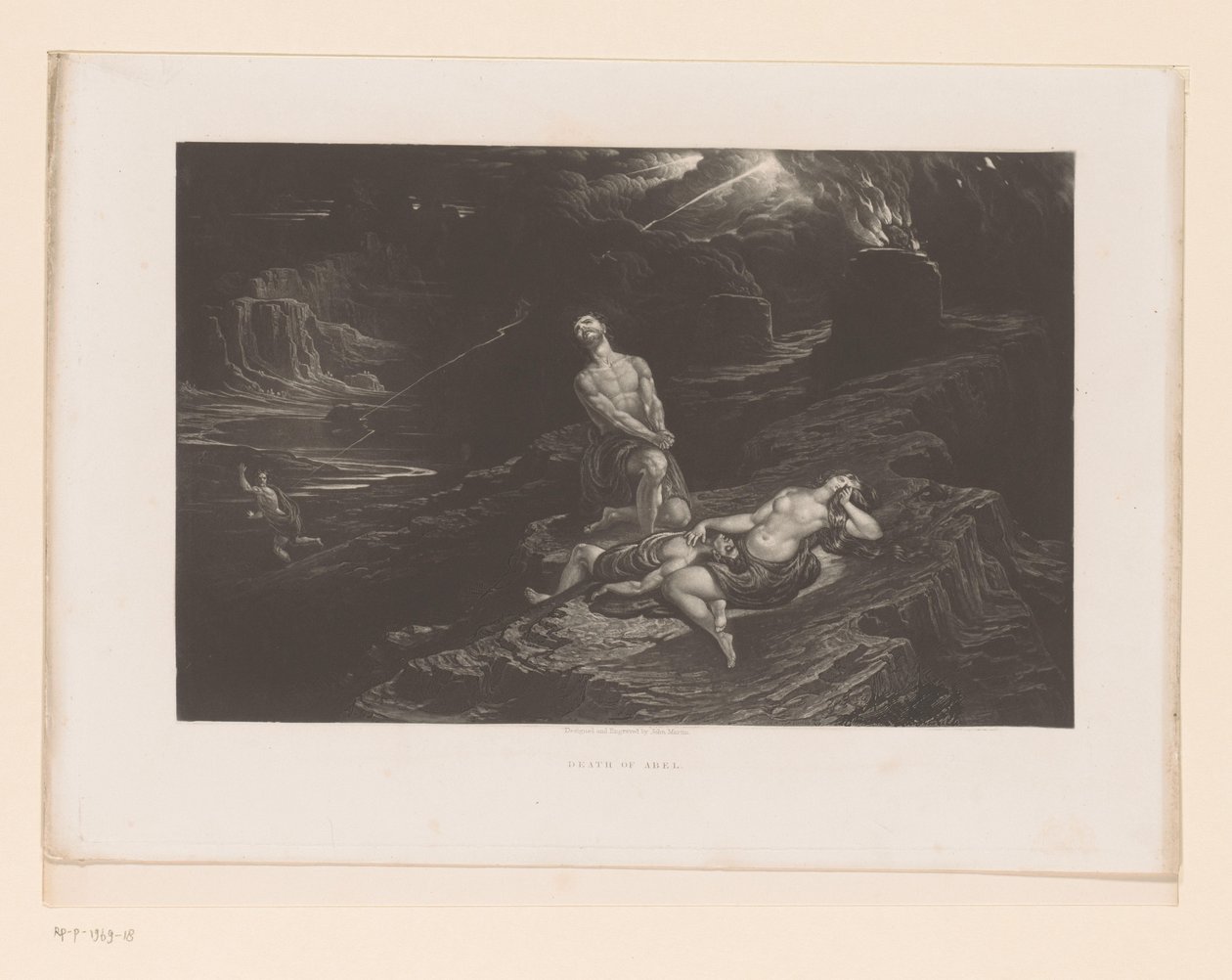 Adam et Ève pleurant Abel et Dieu maudissant Caïn (La Mort d