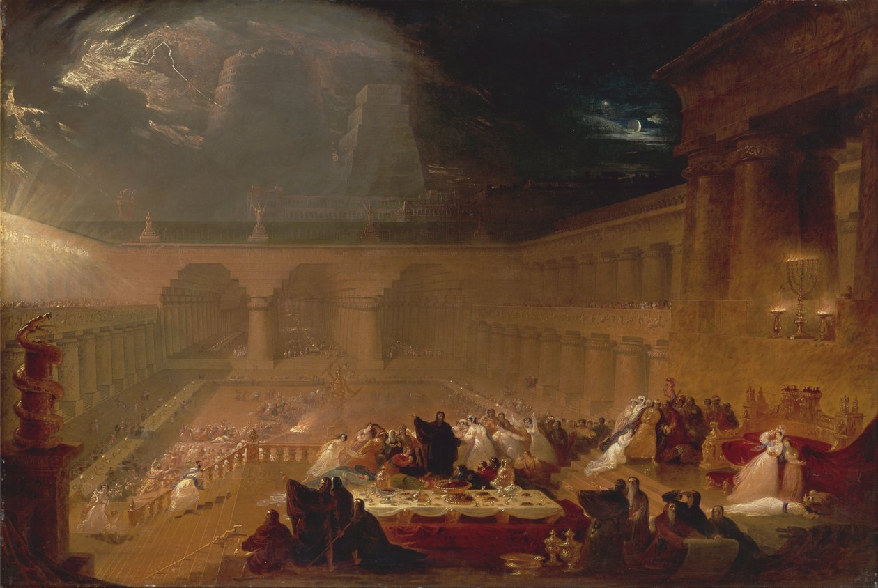 Le festin de Belshazzar - John Martin