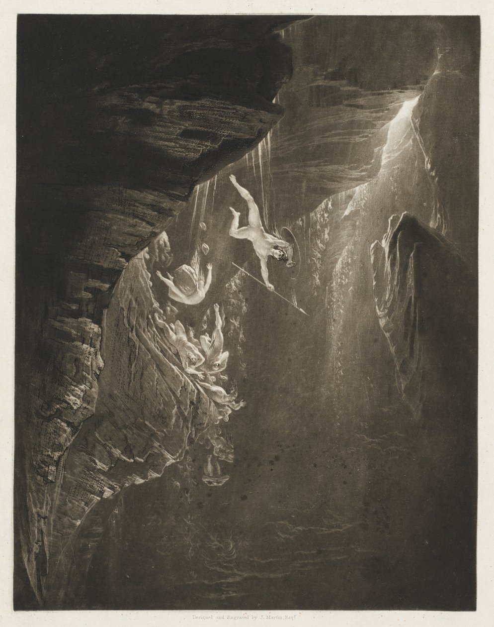 La Chute des anges rebelles, Le Paradis perdu, livre 1, vers 44 - John Martin