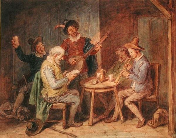 Une fête musicale - John Massey Wright