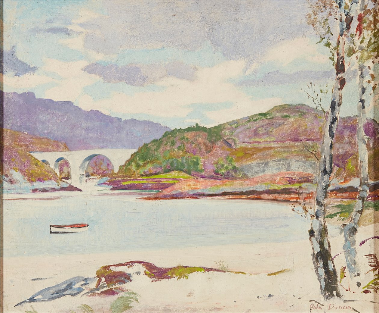 Pont sur la rivière - John Duncan