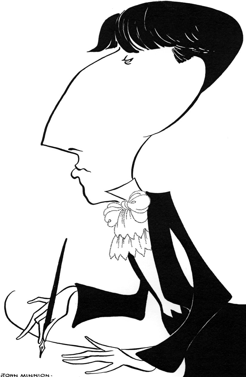 Aubrey Beardsley, caricature, 20e siècle (dessin) - John Minnion
