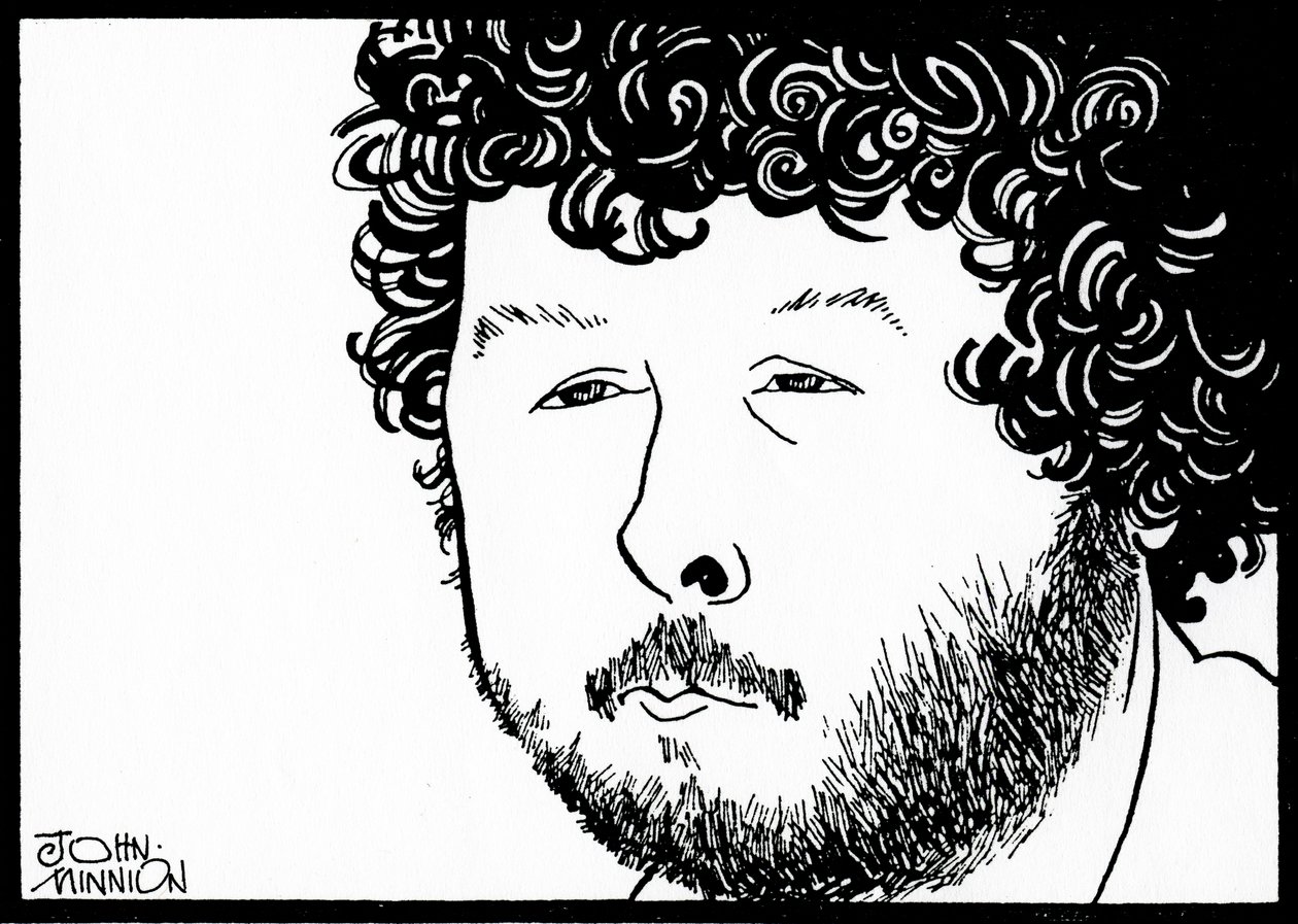 BIRTWISTLE, Harrison - caricature de John Minnion Compositeur anglais - John Minnion