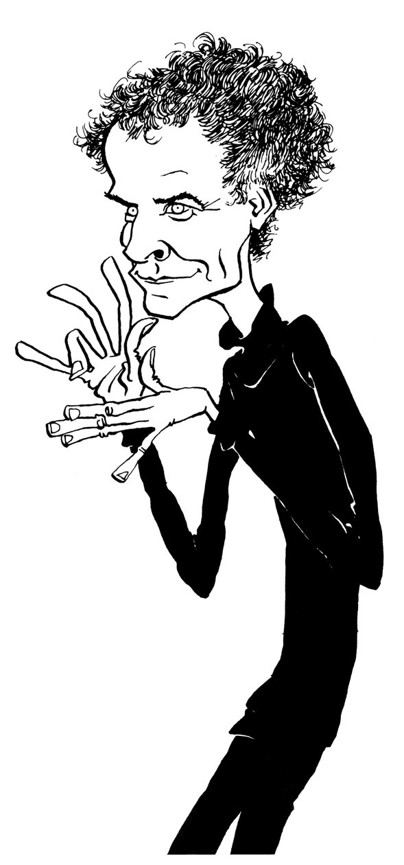 Peter Maxwell Davies - caricature - Compositeur britannique - b - John Minnion