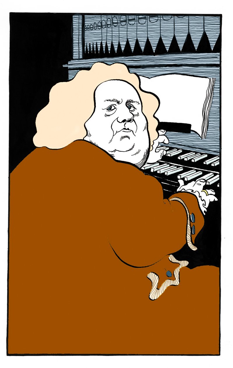 William Boyce jouant de l