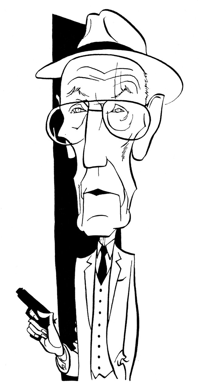 William S Burroughs, caricature de John Minnion - John Minnion