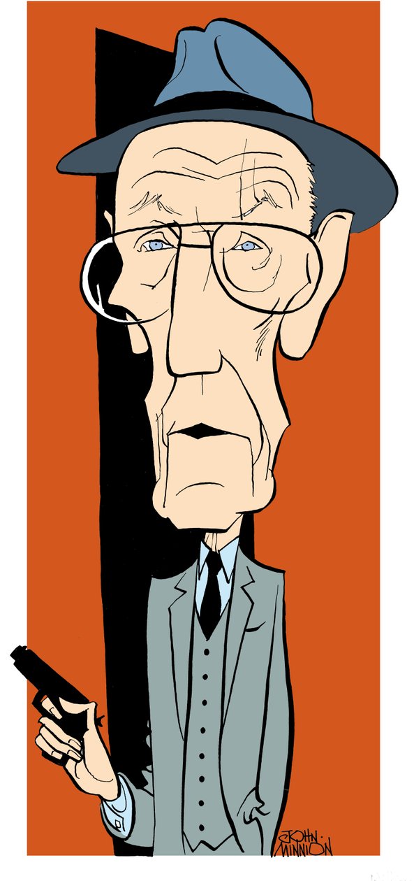 William S Burroughs, caricature de John Minnion - John Minnion