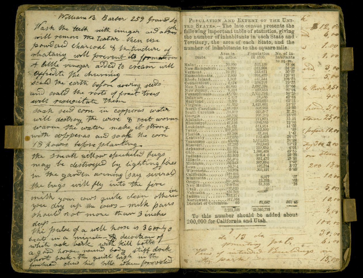 Pages du journal de John Montgomery Roberts, l