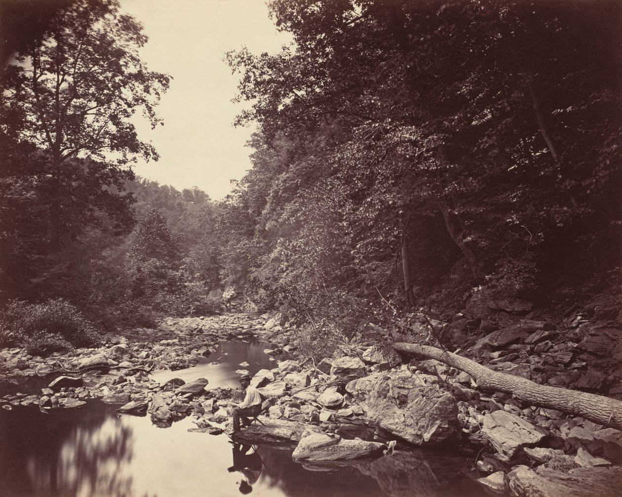 Le ruisseau Wissahickon près de Philadelphie, vers 1863 - John Moran