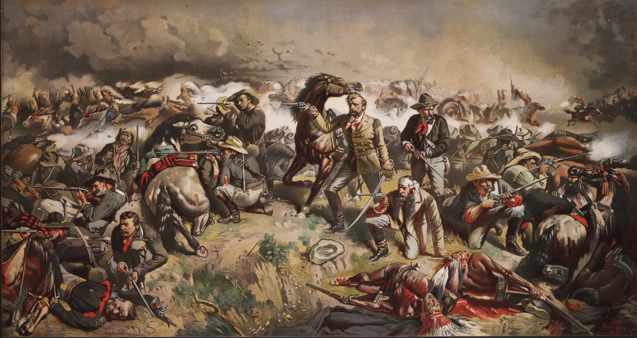 La bataille de Little Big Horn, pub. - John Mulvany