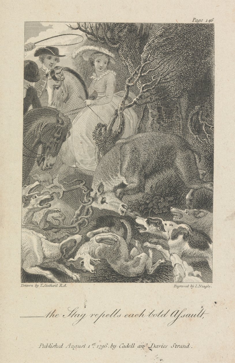 "-le cerf repousse chaque assaut audacieux." - John Neagle