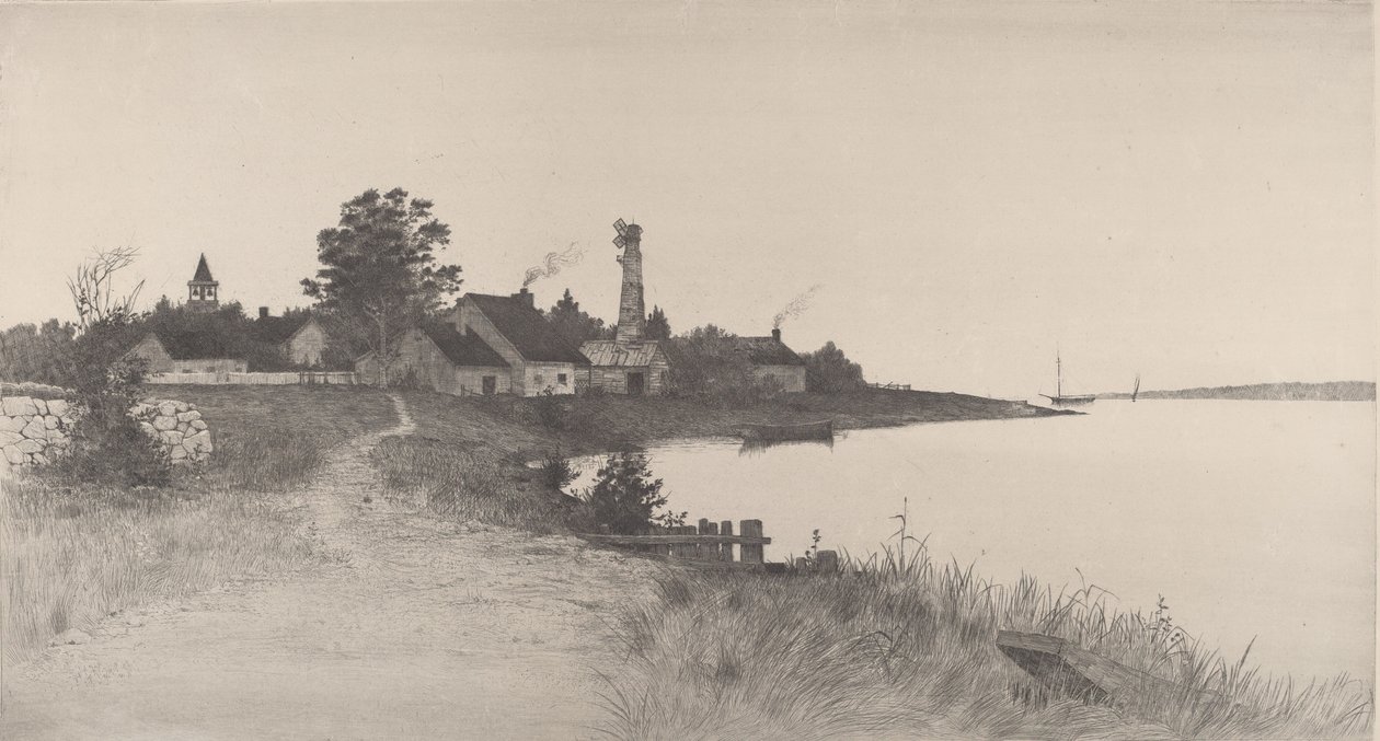 Scène côtière sans titre, 1891 - John O. Anderson