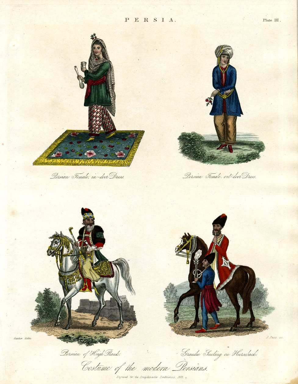 Le costume des Perses modernes - John Pass