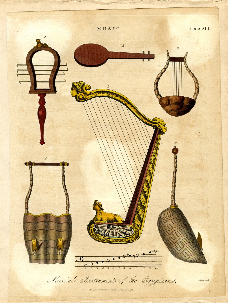 Instruments de musique des Égyptiens - John Pass