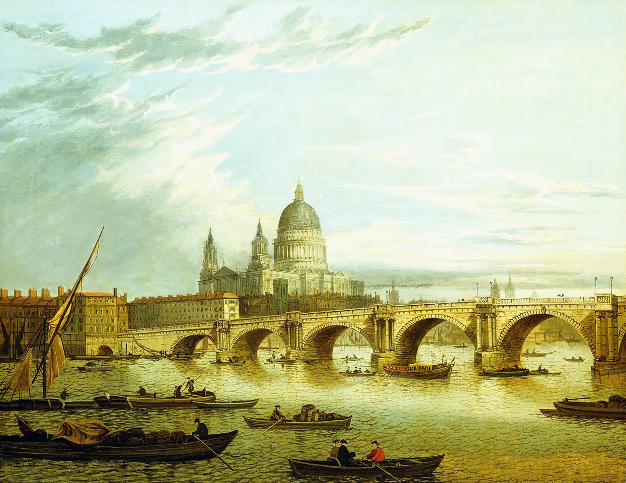 Vue du pont de Blackfriars avec Saint Paul - John Paul