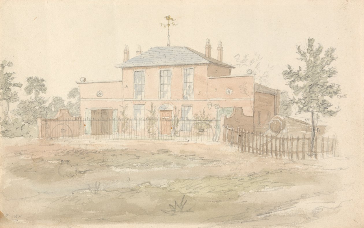 Maison avec girouette - John Preston Neale