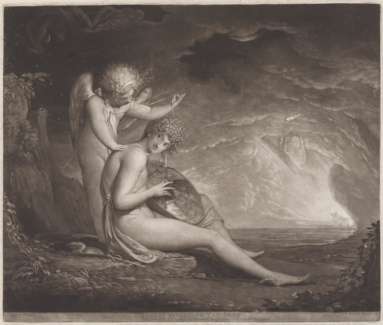 Mercure inventant la lyre - John Raphael Smith