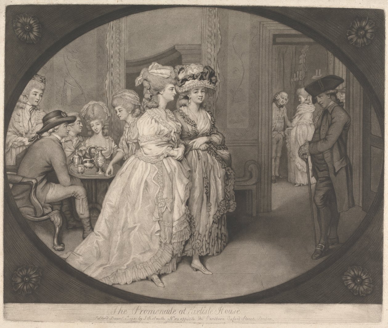 La promenade à Carlisle House - John Raphael Smith