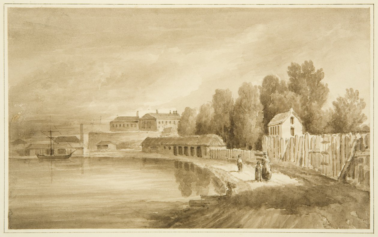 Ropewalk et arrière de la nouvelle prison - John Reverend Eden