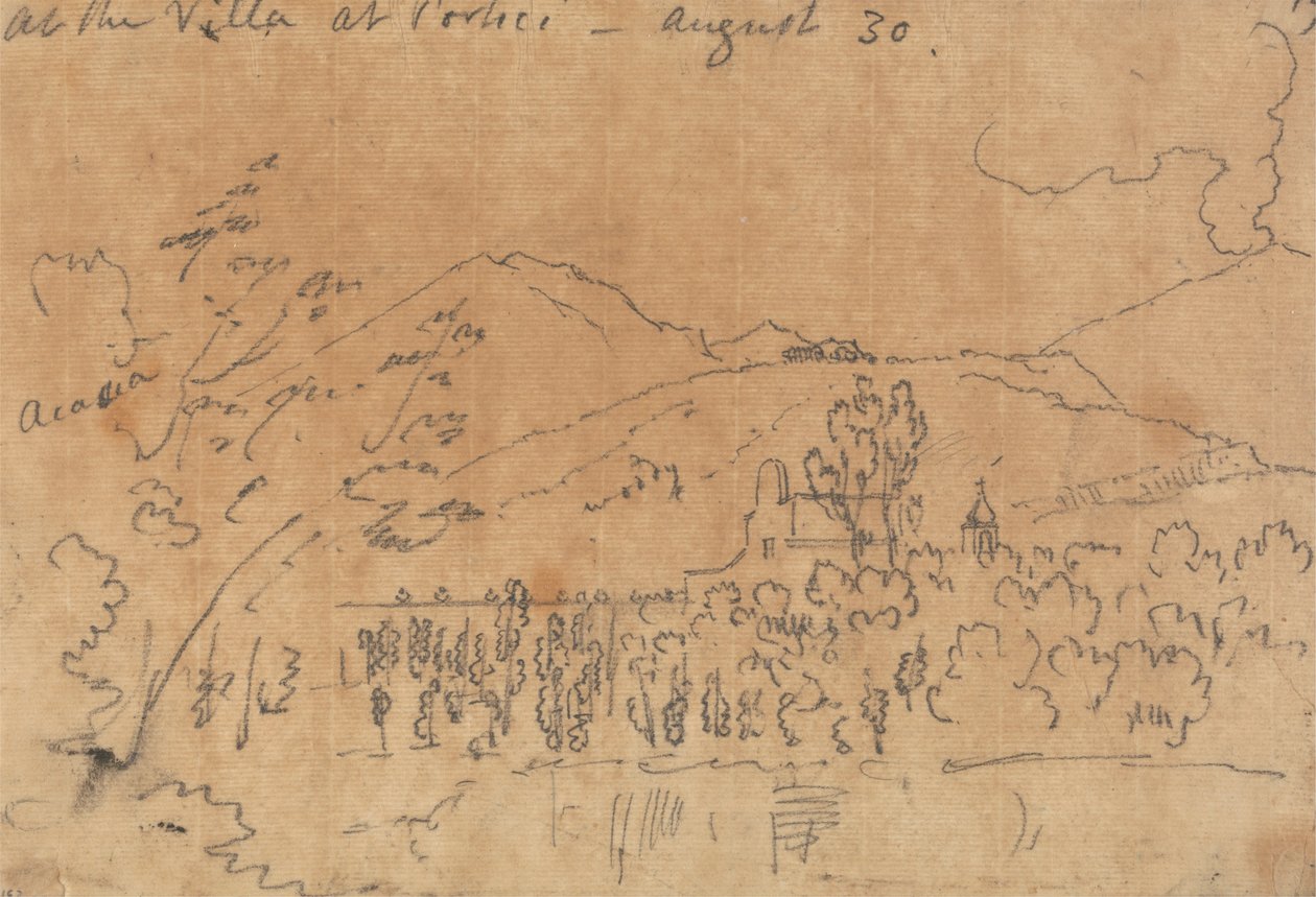 À la villa de Portici, 30 août - John Robert Cozens