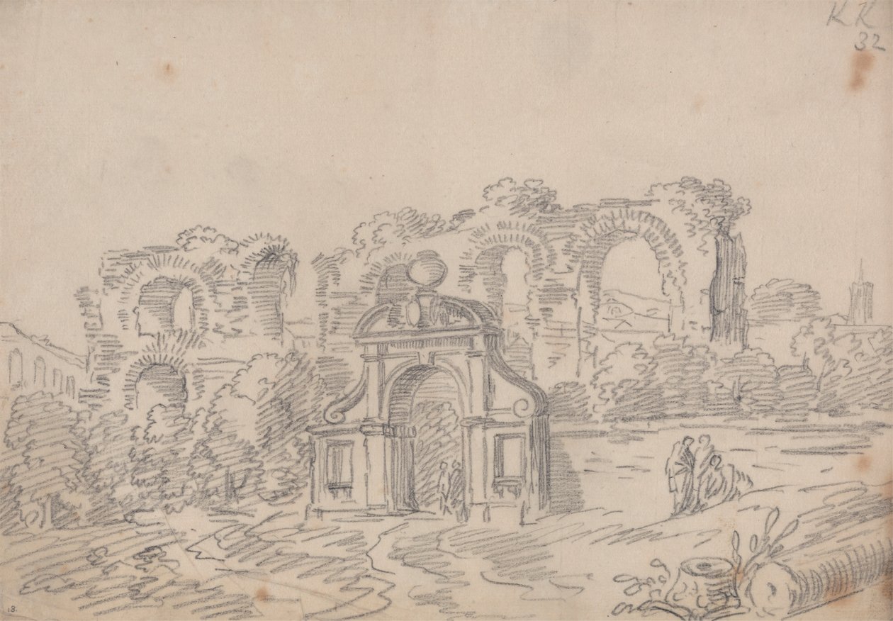 Arc baroque et ruines de l