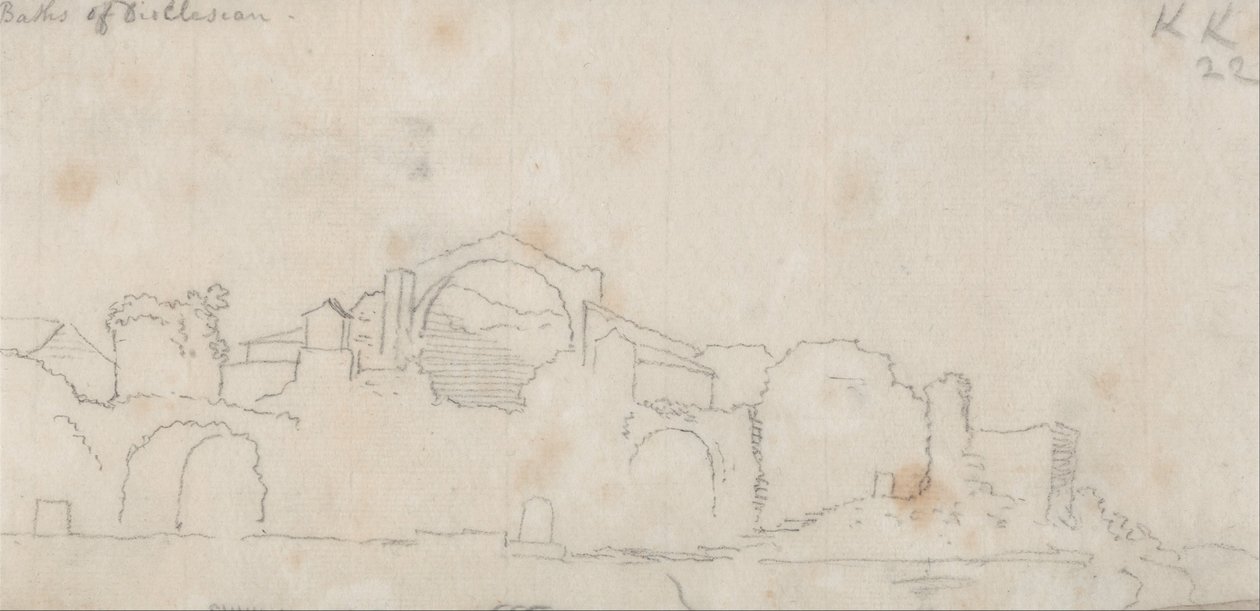 Bains de Dioclétien - John Robert Cozens