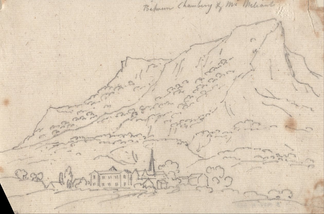 Entre Chamberg et le Mont Meliant - John Robert Cozens