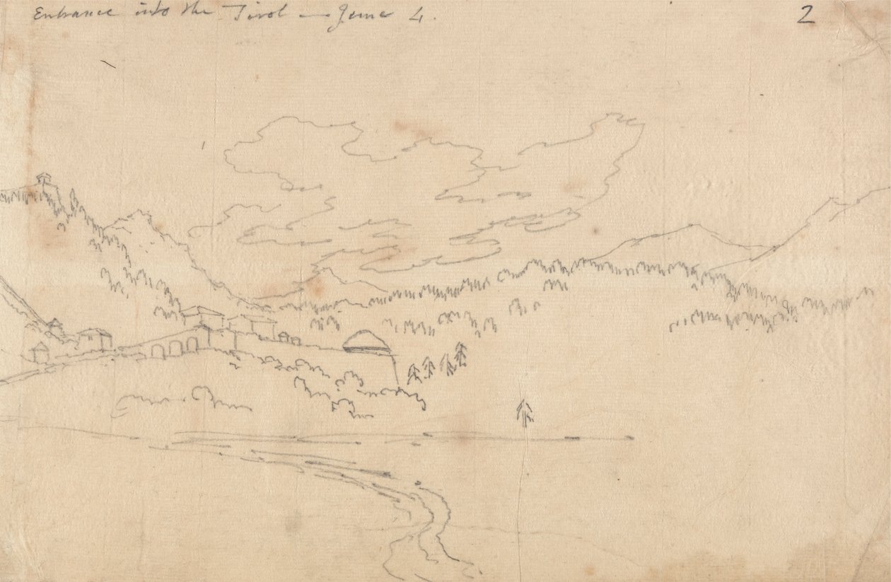 Entrée dans le Tyrol, 4 juin - John Robert Cozens