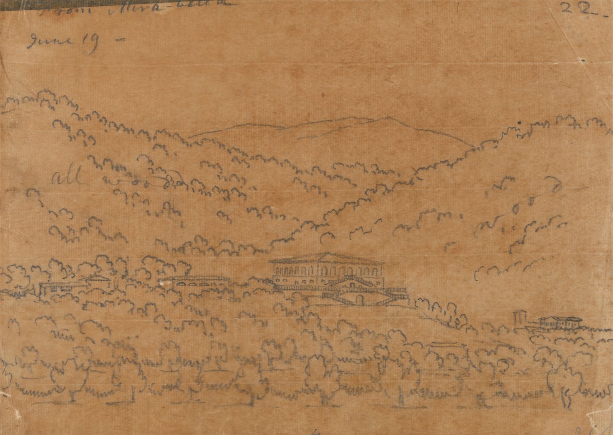 Depuis Mirabella, 19 juin - John Robert Cozens