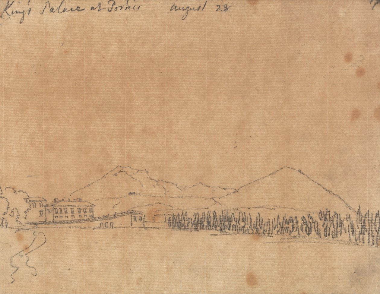 Palais du Roi à Portici, 28 août - John Robert Cozens