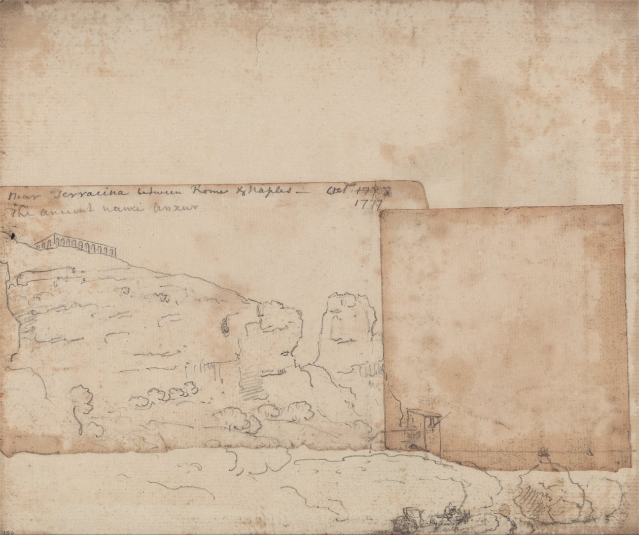 Près de Terracina, entre Rome et Naples, octobre 1777 - John Robert Cozens