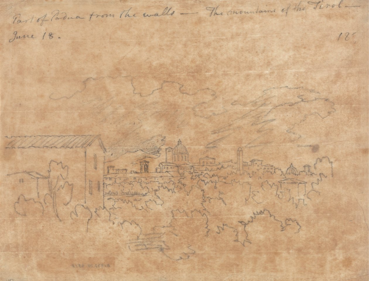 Partie de Padoue depuis les murs - John Robert Cozens