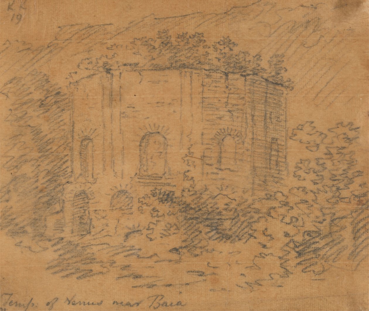 Temple de Vénus près de Baia - John Robert Cozens