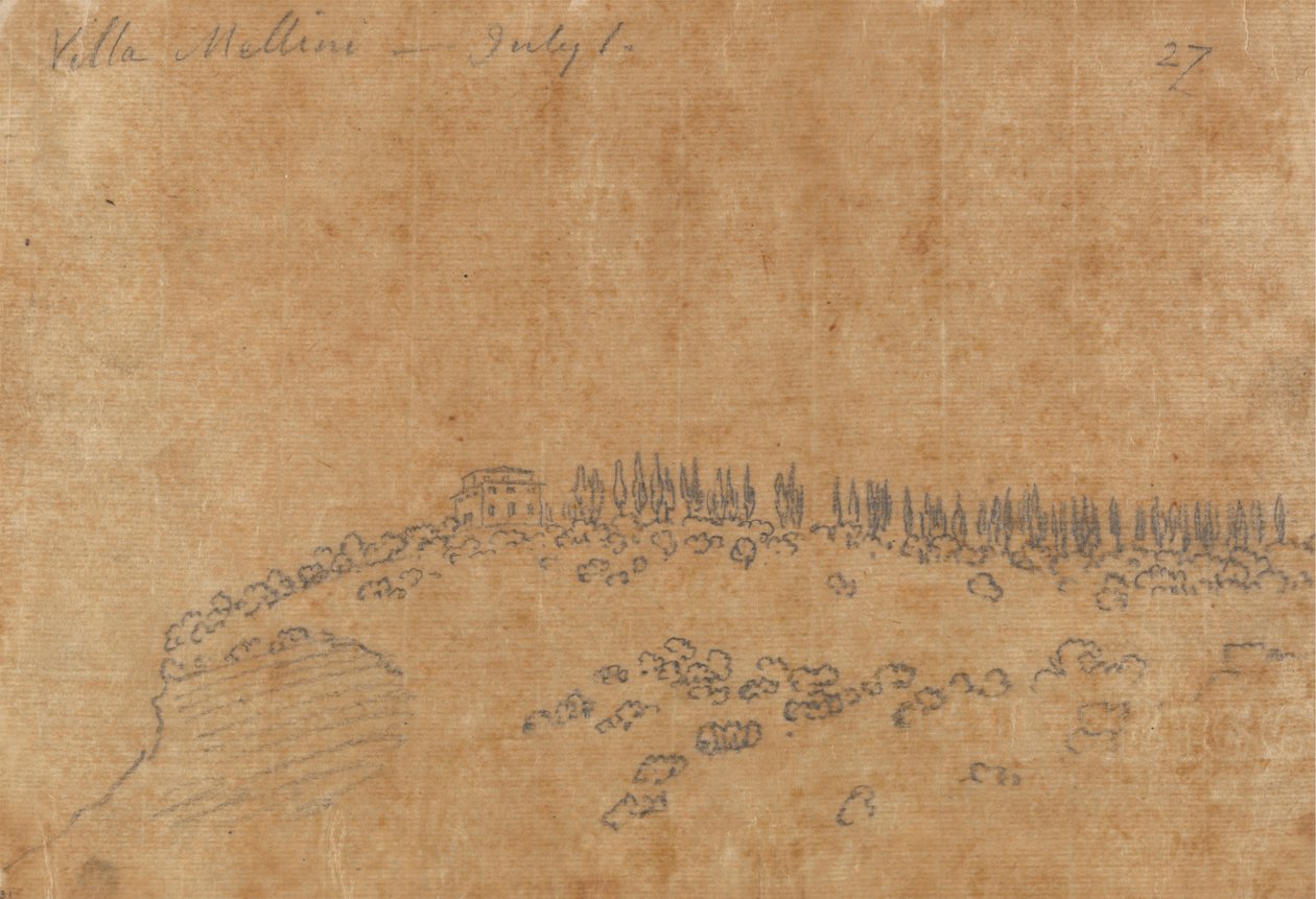 Villa Mellini, 1er juillet - John Robert Cozens