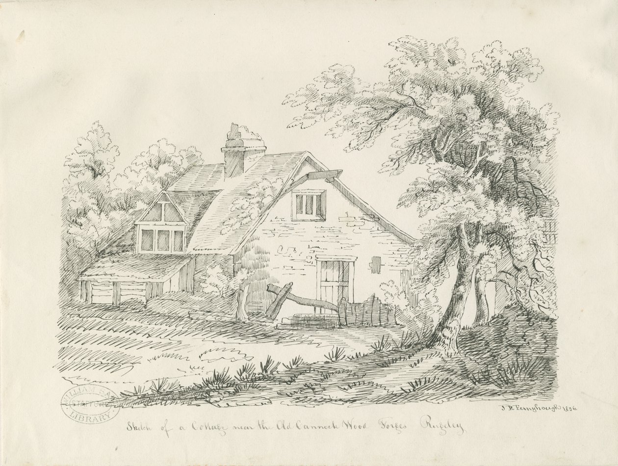 Rugeley - Cottage près des forges de Old Cannock Wood - John Robert Fernyhough