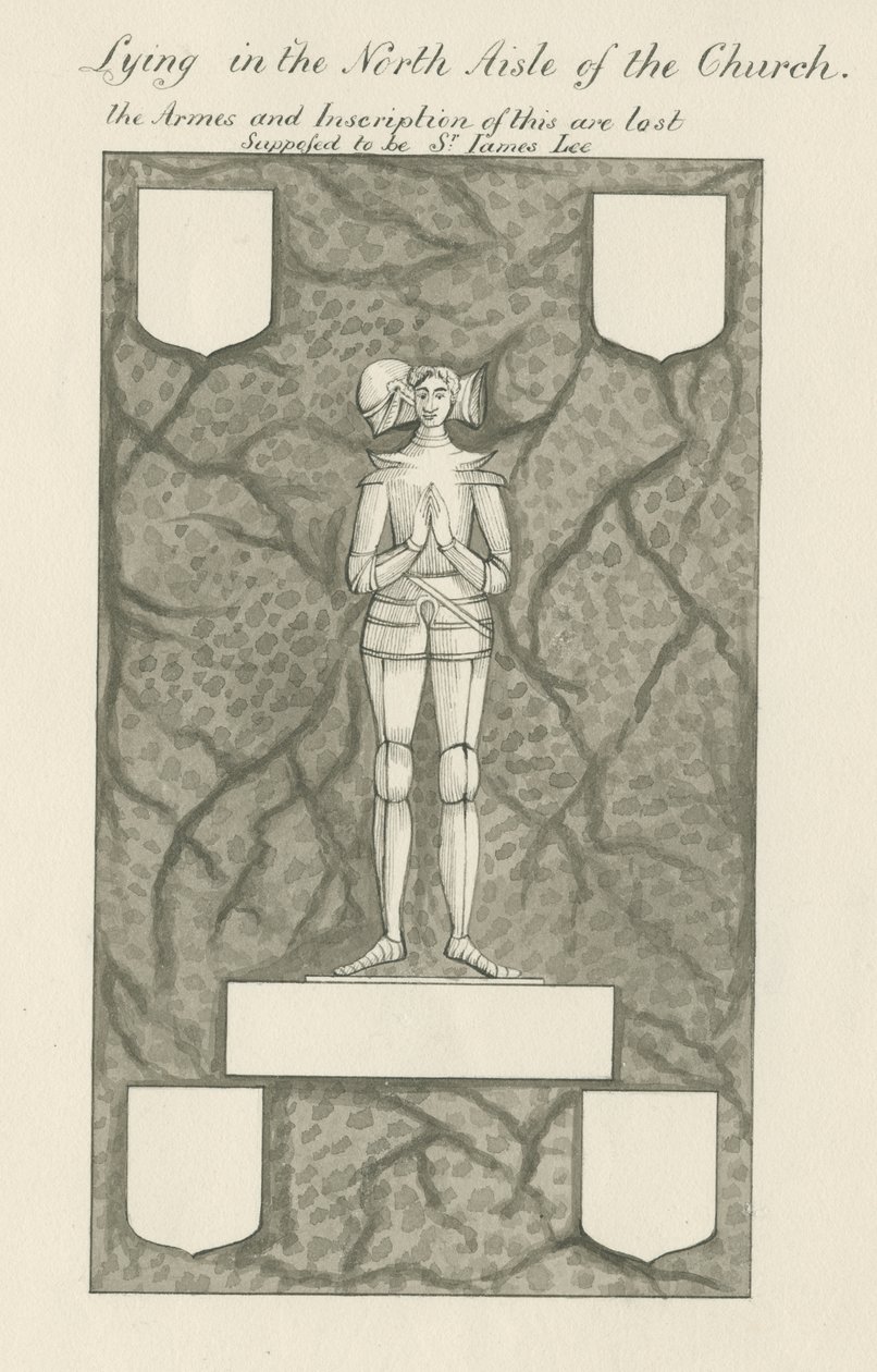 Figure en pierre et laiton [Sir James Lee] - John Robert Fernyhough