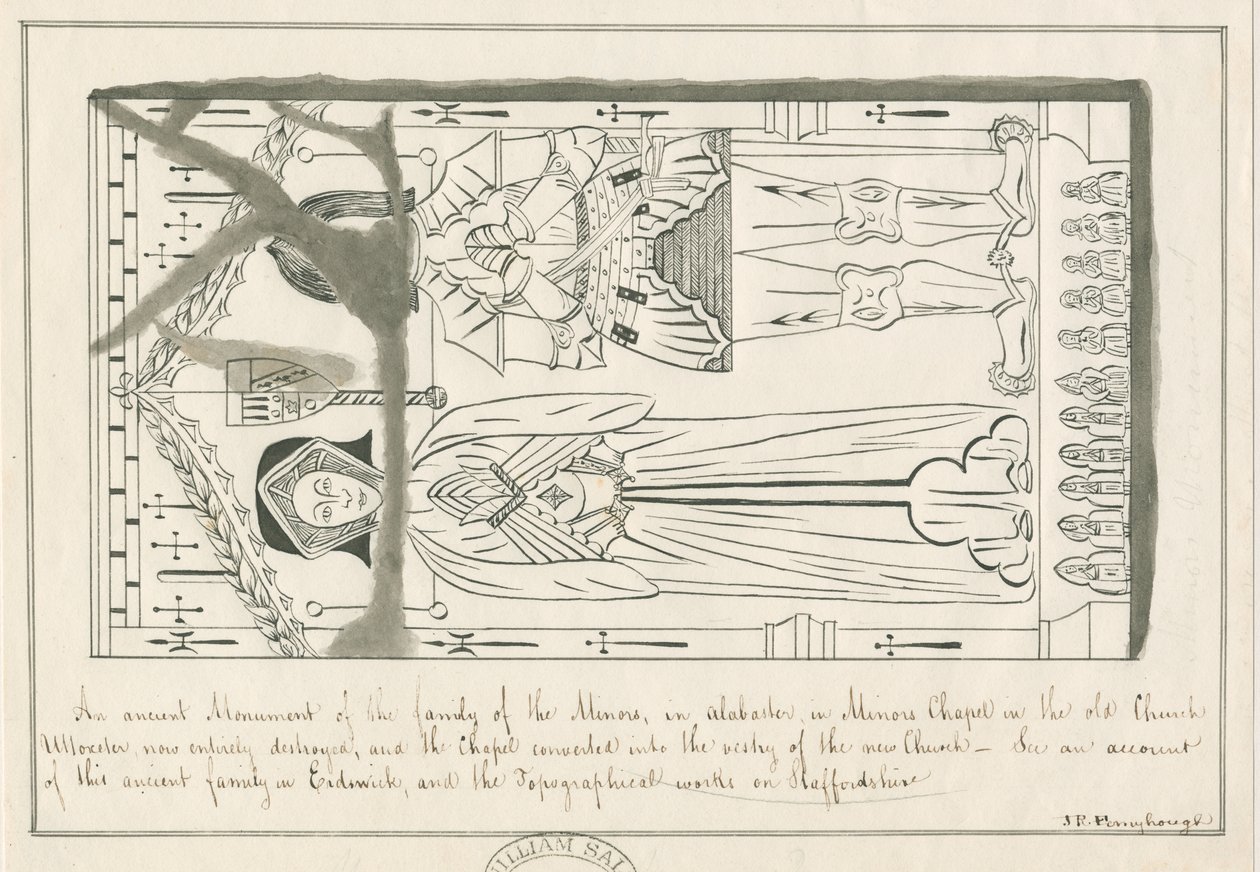 Uttoxeter Church - Tombe de la Famille Minors - John Robert Fernyhough