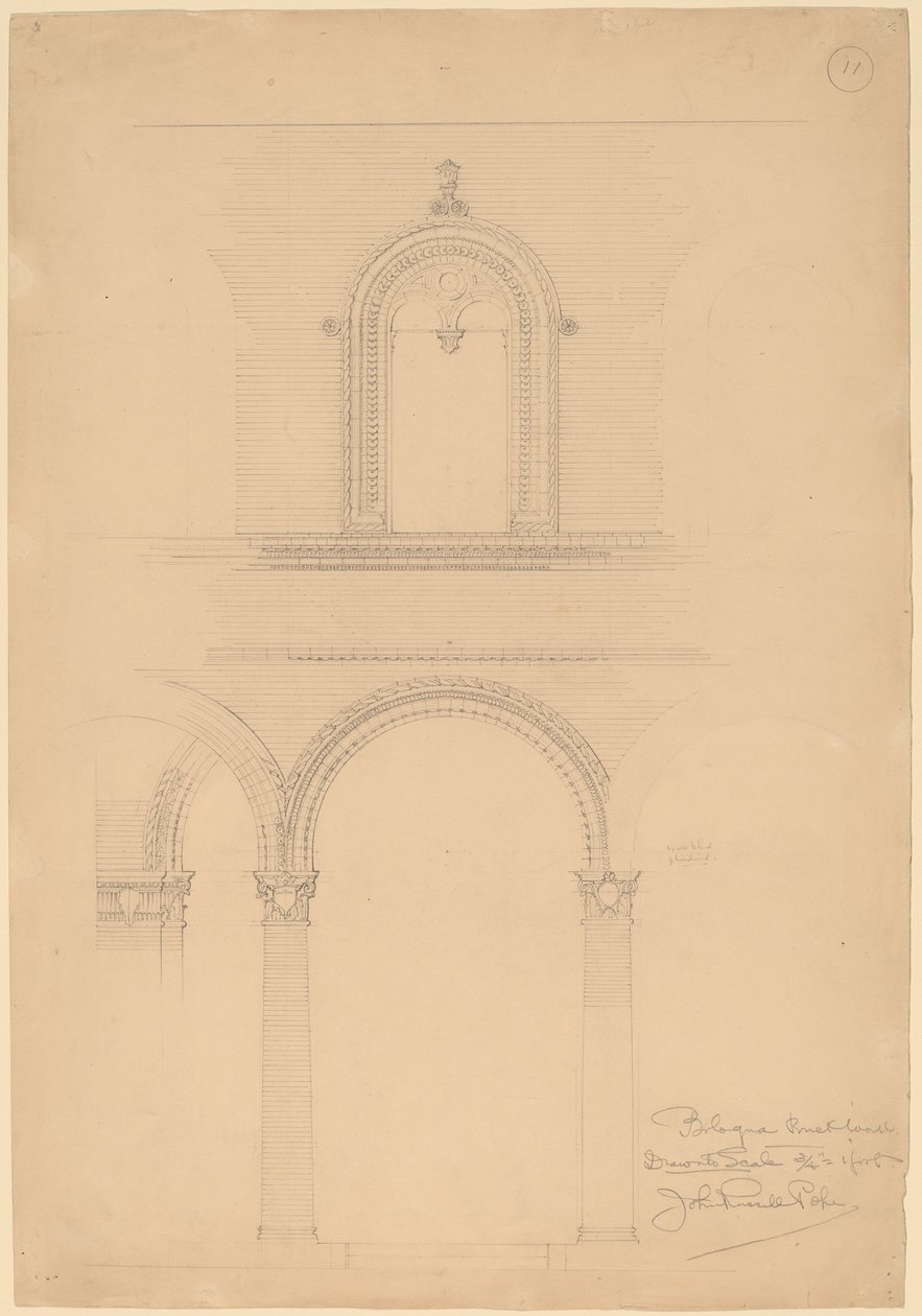 Mur de briques de Bologne - John Russell Pope