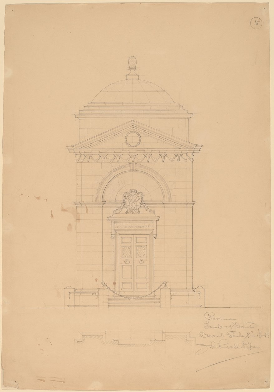 Tombe de Dante, Ravenne - John Russell Pope