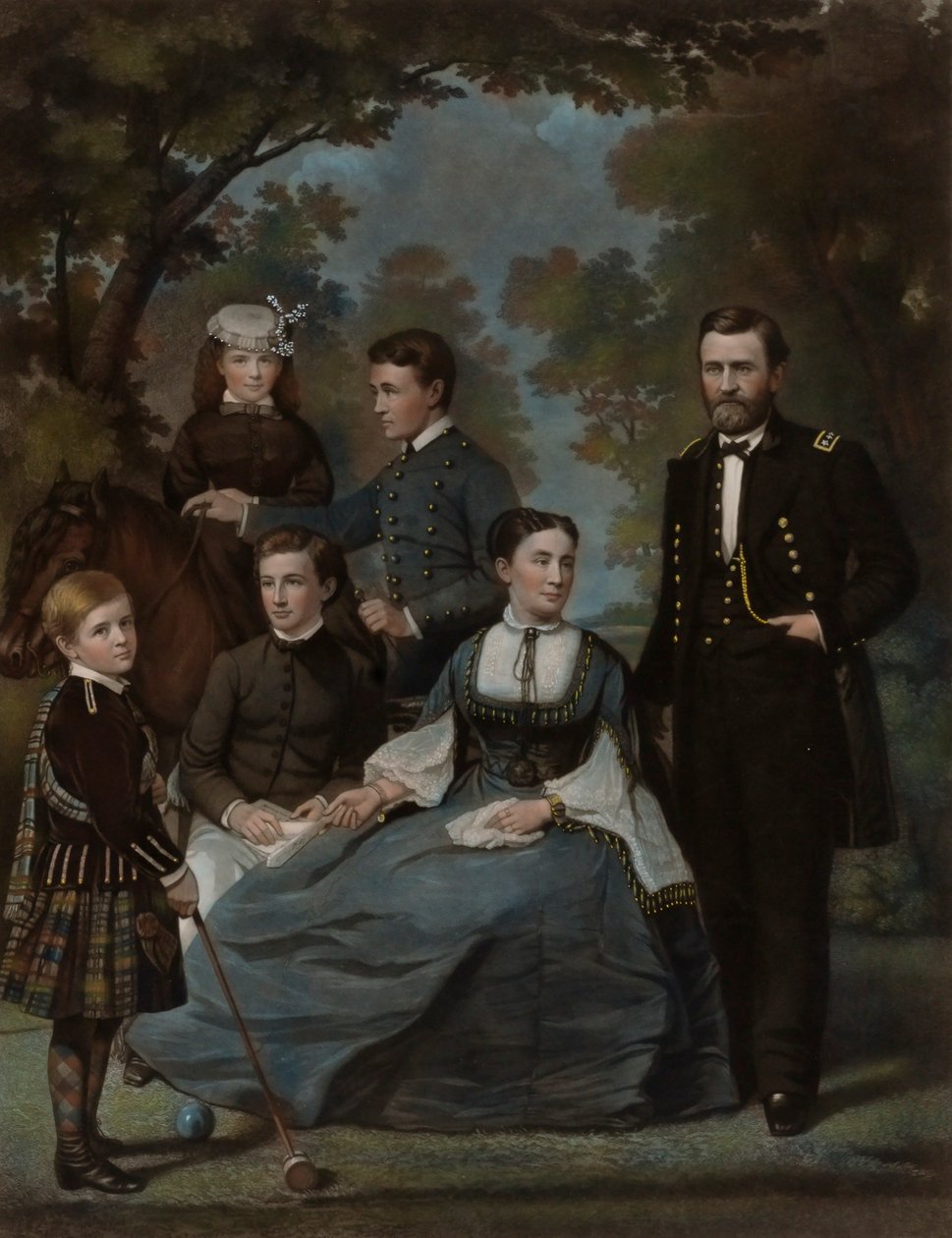 Le général Grant et sa famille - John Sartain