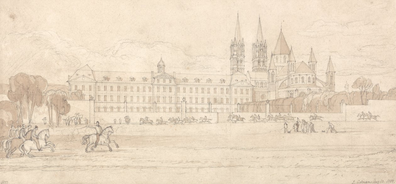 Abbaye Aux Hommes, Caen - John Sell Cotman