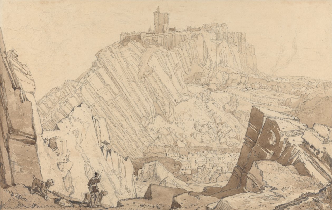 Domfront, Regardant vers le Sud-Est - John Sell Cotman