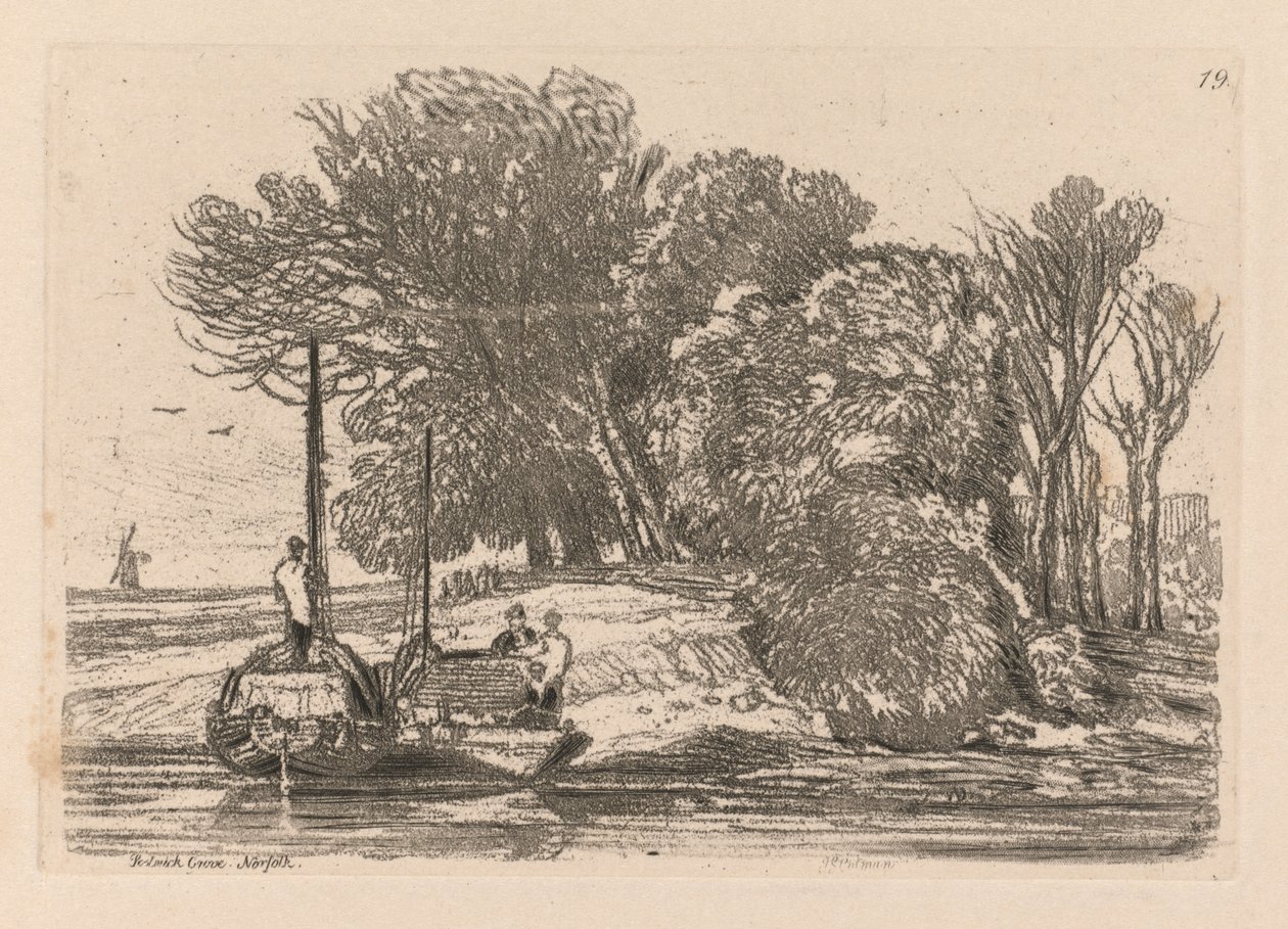 Liber Studiorum : Planche 19, Postwick Grove, Norfolk - John Sell Cotman