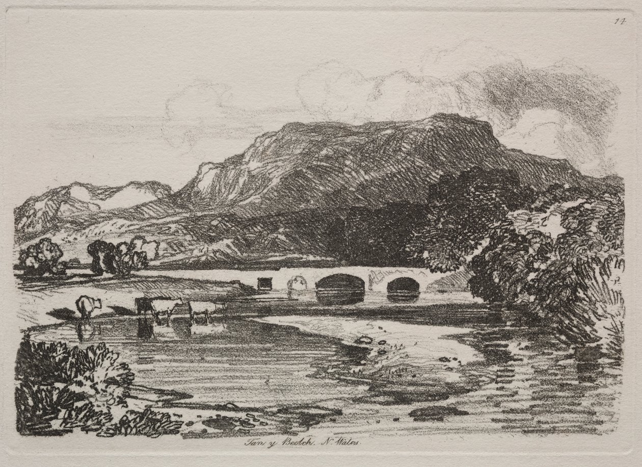 Liber Studiorum : Tan y Beolch, Nord du Pays de Galles - John Sell Cotman