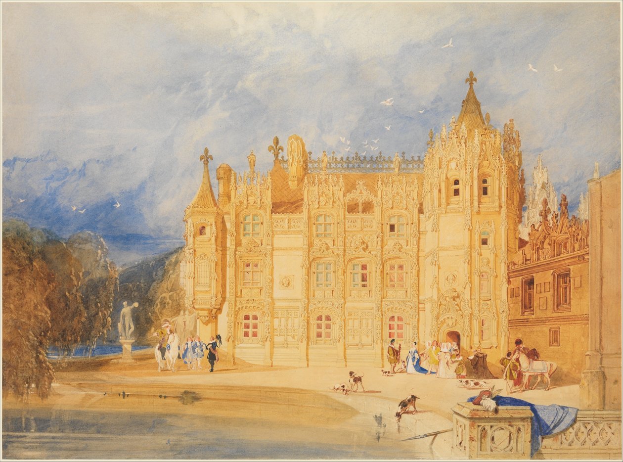 La maison abbatiale, abbaye Saint-Ouen, Rouen - John Sell Cotman