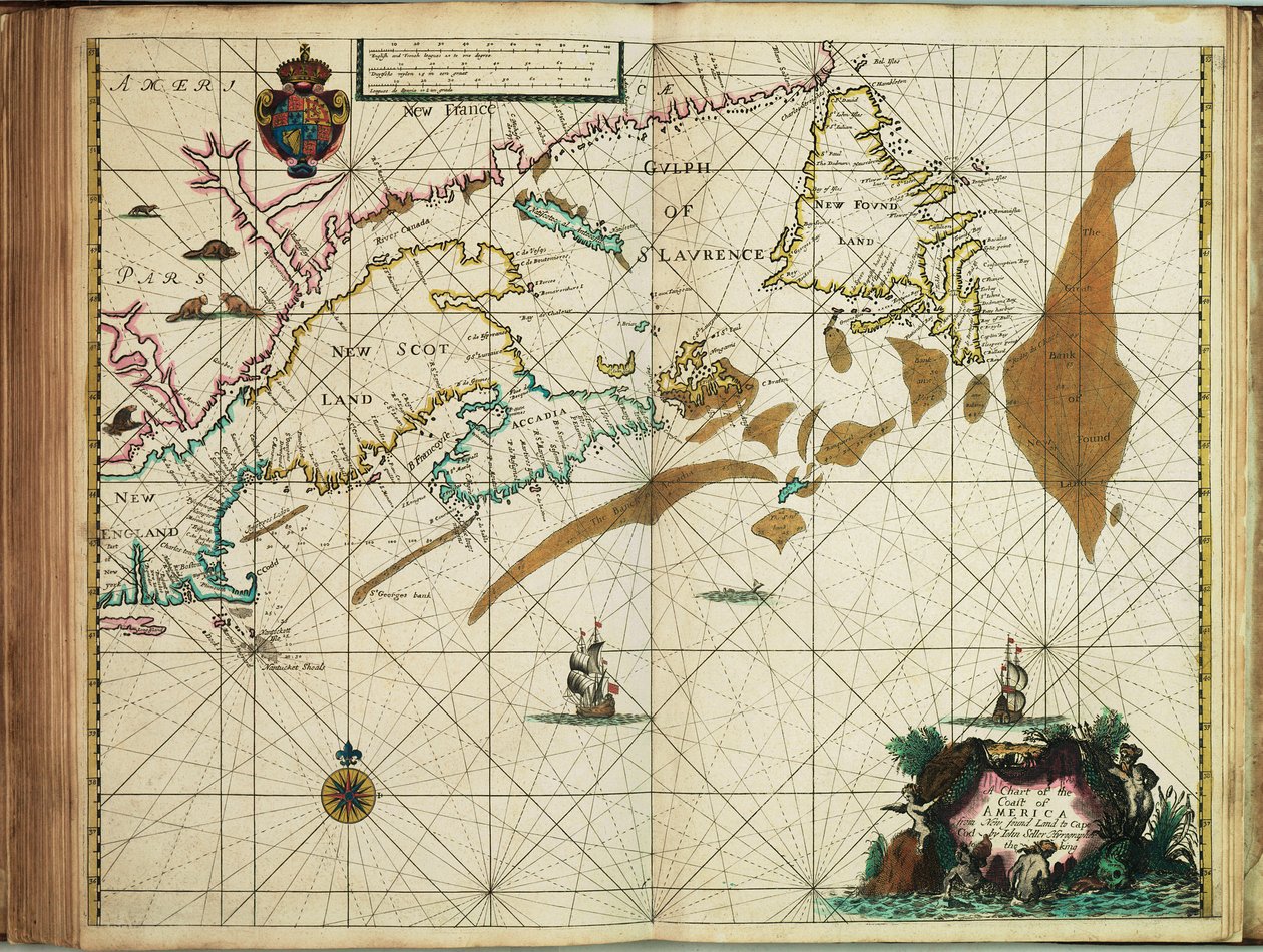Une carte de la côte de l