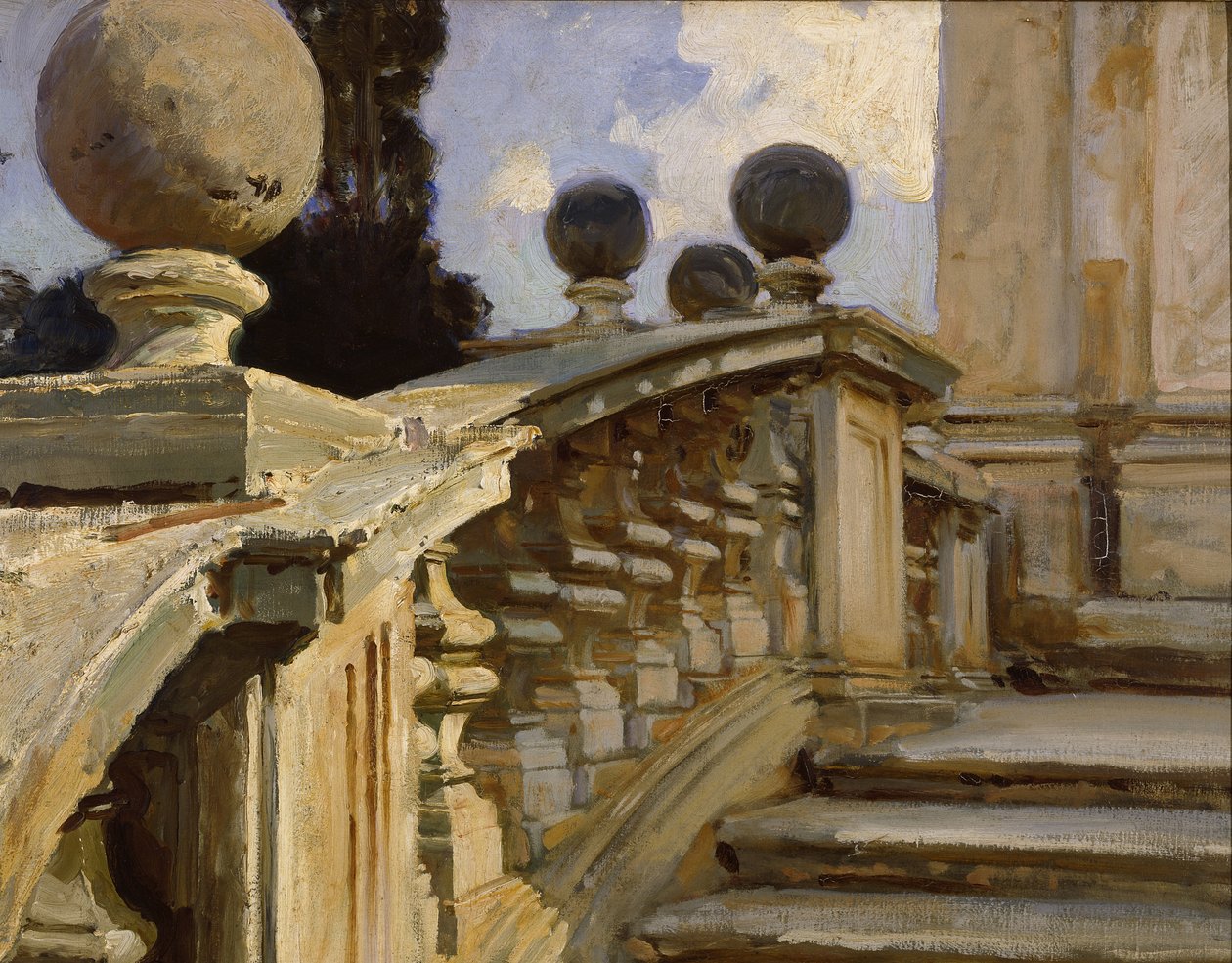 Une balustrade - John Singer Sargent