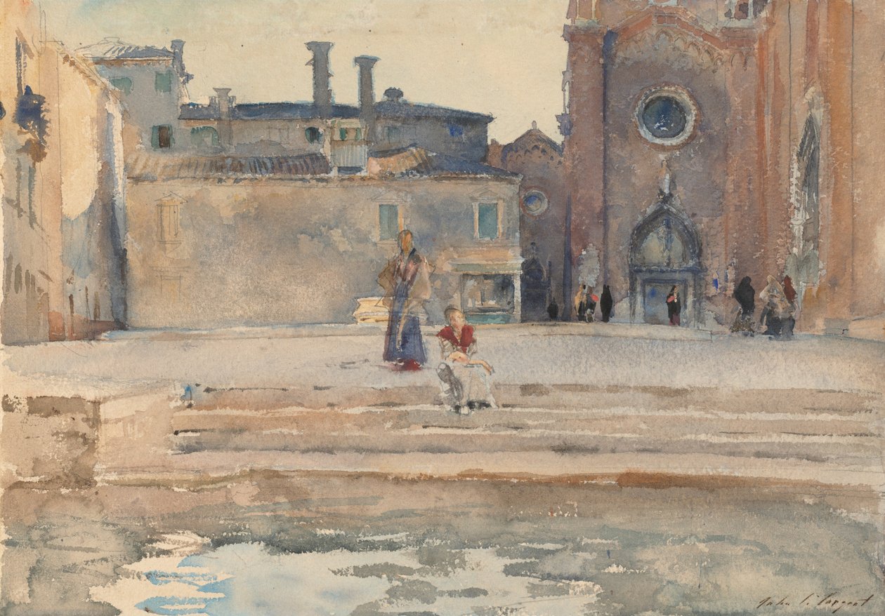 Campo dei Frari, Venise, vers 1880 - John Singer Sargent