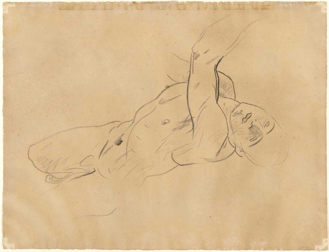 Nu masculin tombant [verso], 1918-1919 - John Singer Sargent