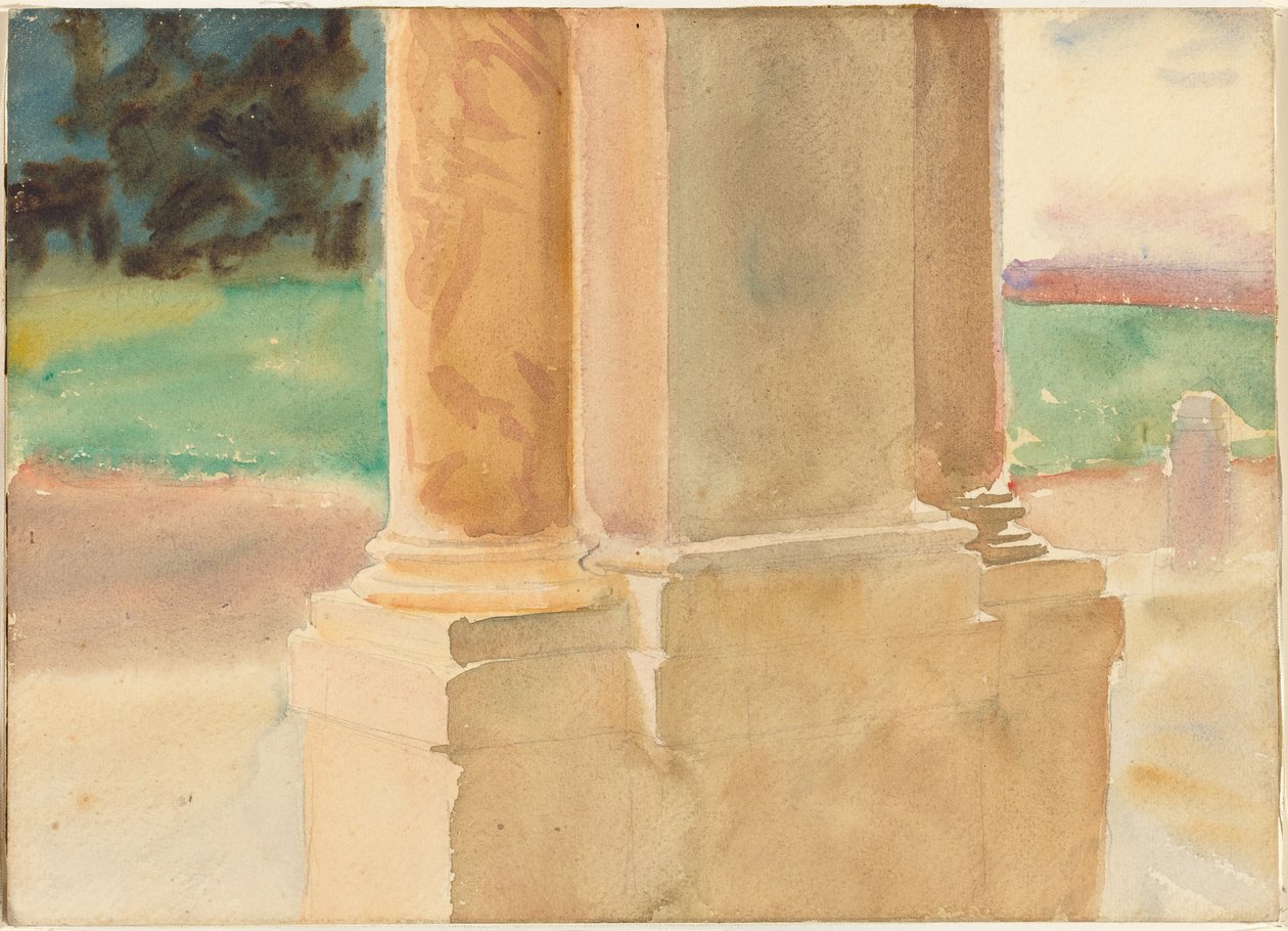 Frascati, étude architecturale - John Singer Sargent
